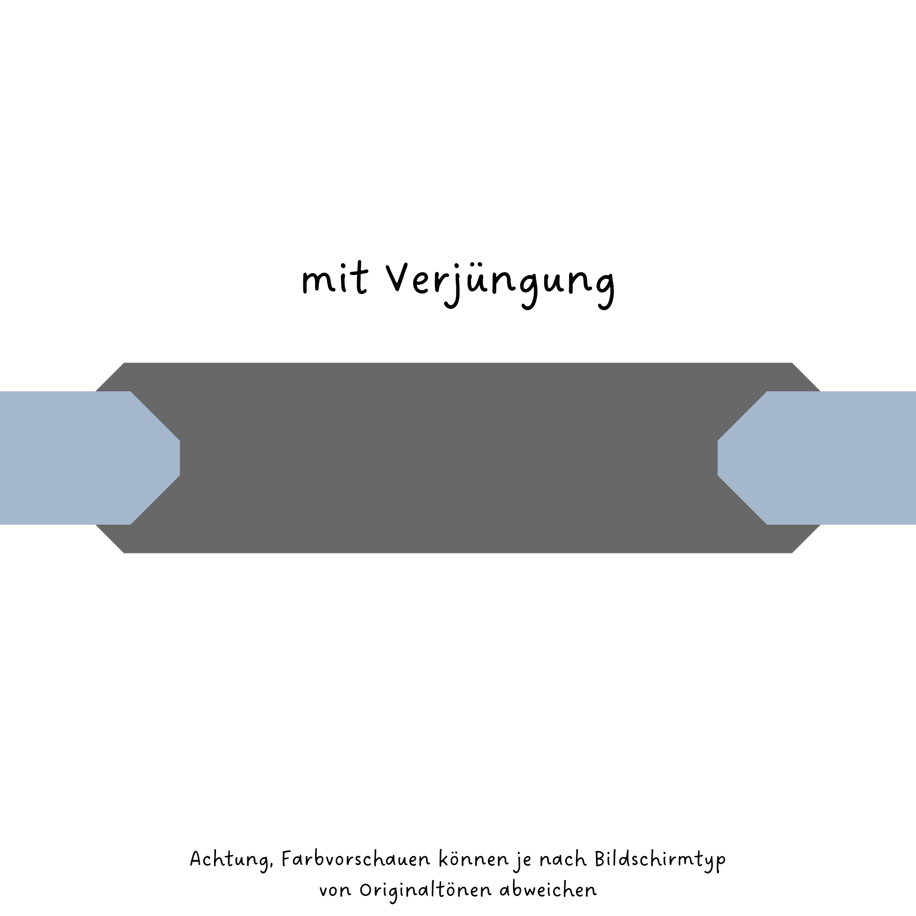 Biothane Halsband / Pastell Blau & Dunkel Grau / bis 31 cm Hu / 19 mm o. 25 mm