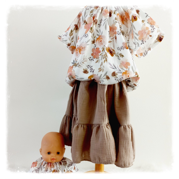 Blouse/ Ballontop  maat 86  t/m 128