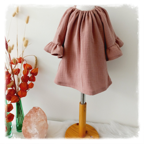 Blouse met ruffle mouw maat 92 t/m 128