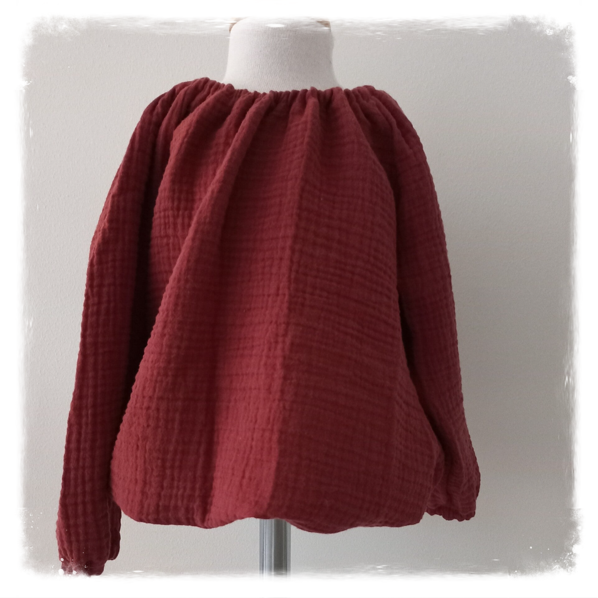 Blouse/ Ballontop  maat 86  t/m 140