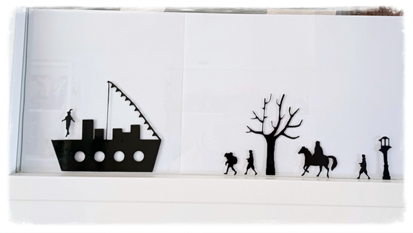 Aanvulling sinterklaas,  statisch raamfolie