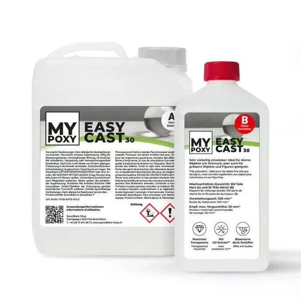 MYPOXY EasyCast 30 – von 1 mm bis 5 cm Vergusshöhe 20 kg