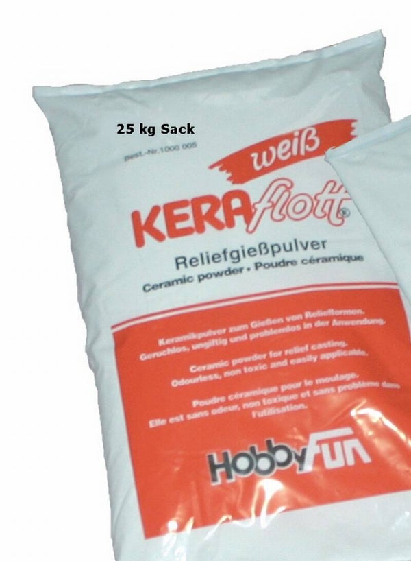 Giessmasse KERAflott weiss 25kg