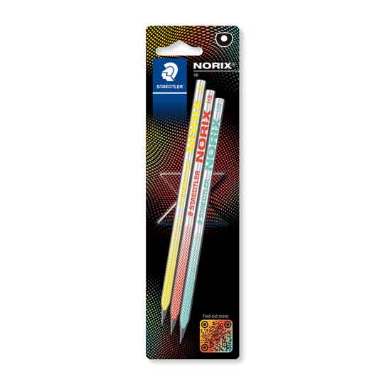 STAEDTLER® NORIX® Bleistifte upcycled Wood, 100% PEFC 3er Blisterkarte.