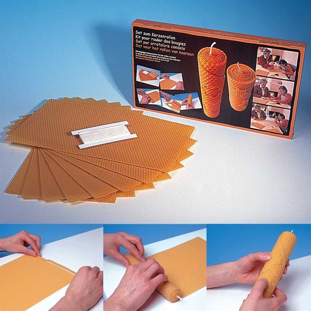 EXAGON Set zum Kerzenrollen mit Bienenwachs
