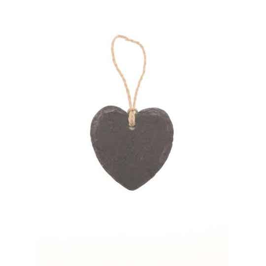 Schieferstein mit Hänger Herz 7x6,5x0,5cm 1 Stück