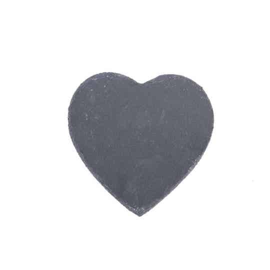 Schiefer Untersetzer, Herz 15x15x0,4cm 1 Stück