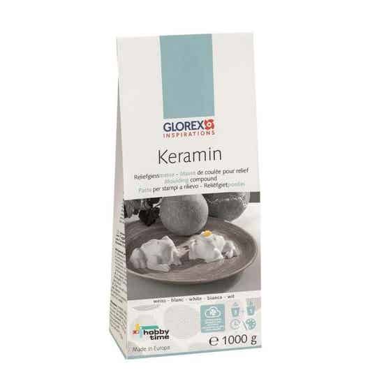 GLOREX Keramin Papierbeutel 1000g hellweiss