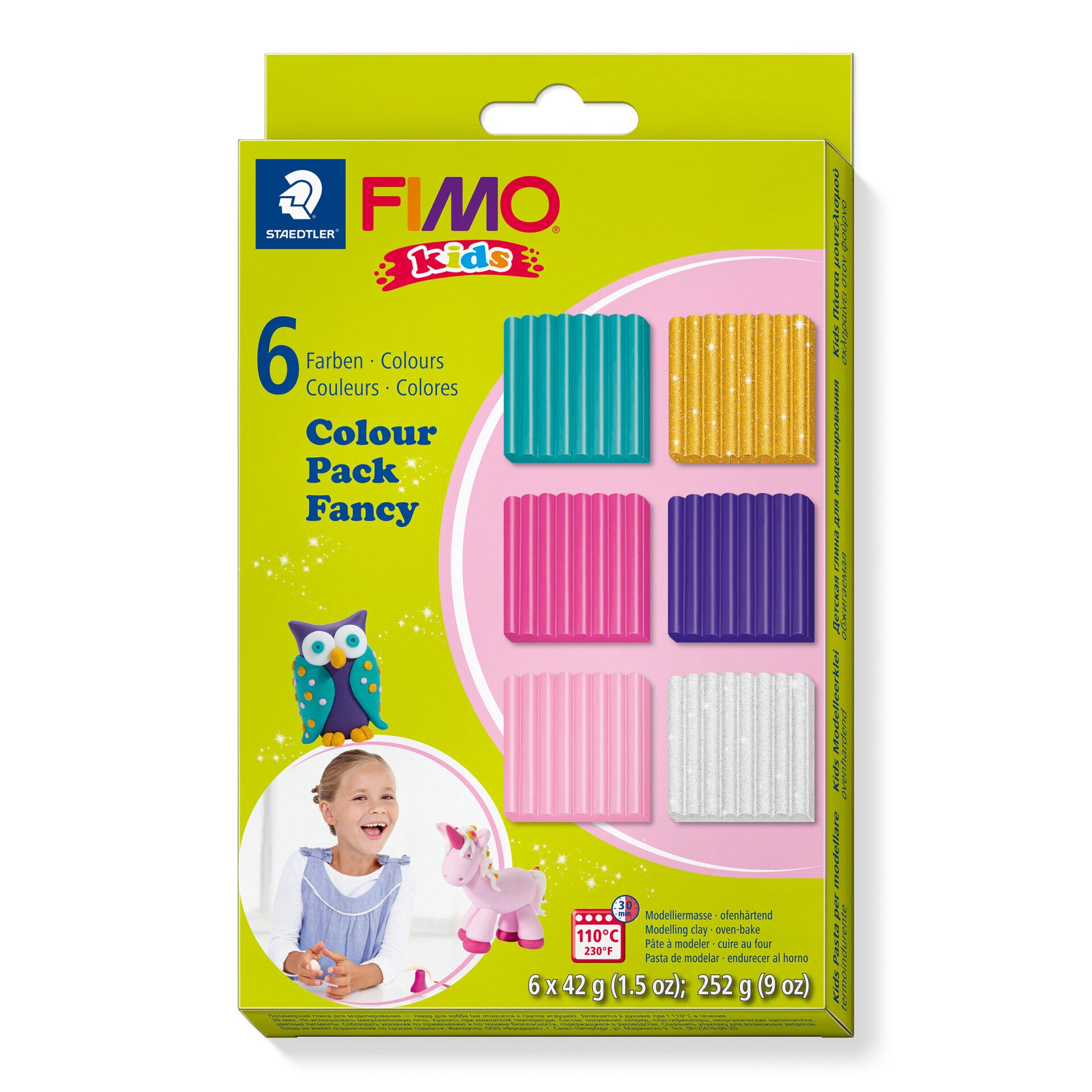 FIMO® kids Kinderknete "basic" 6 Blöcke à 42g.