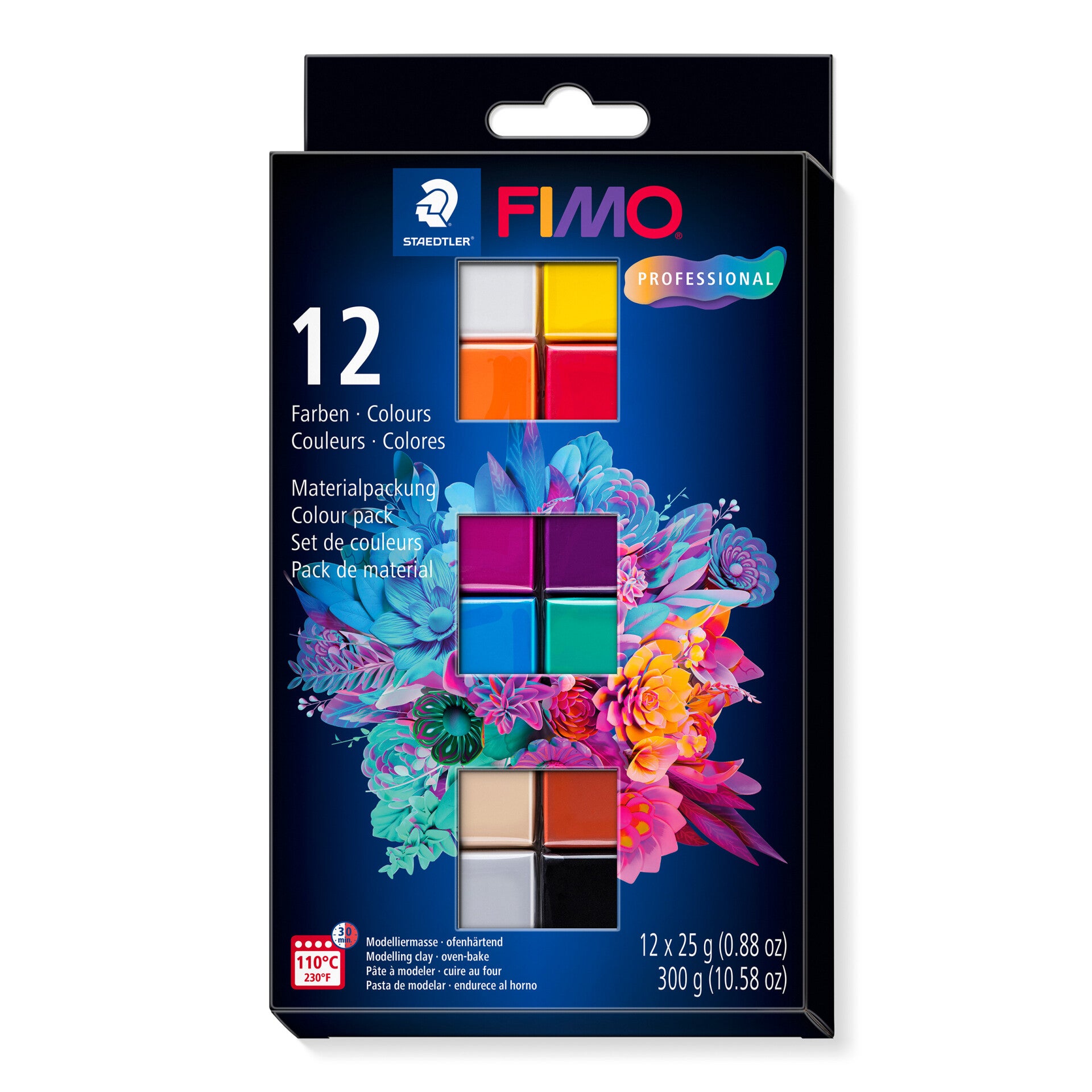 FIMO® professional 8043 C Set 12 Blöcke à 25 g.