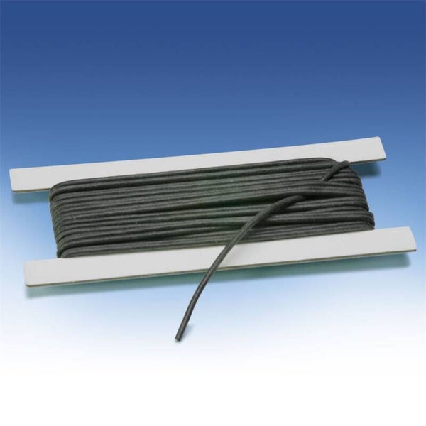 EXAGON Silikonschnur, schwarz Ø 2 mm, talkumiert, Länge 5 m