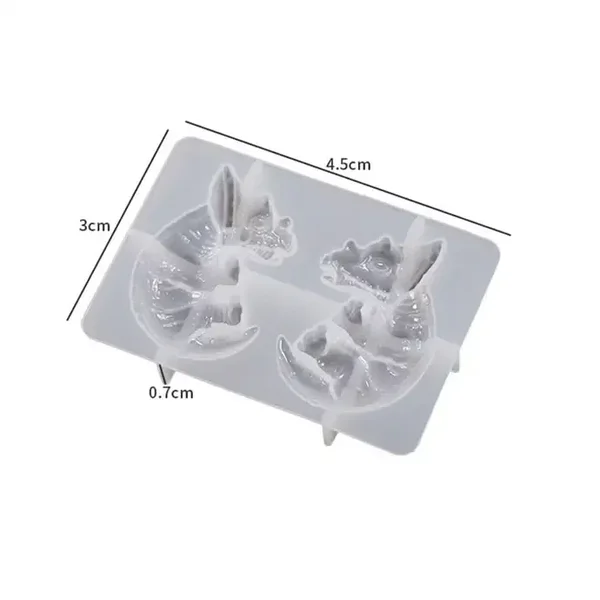 Silikonform mini. Dinosaurier, Triceratop