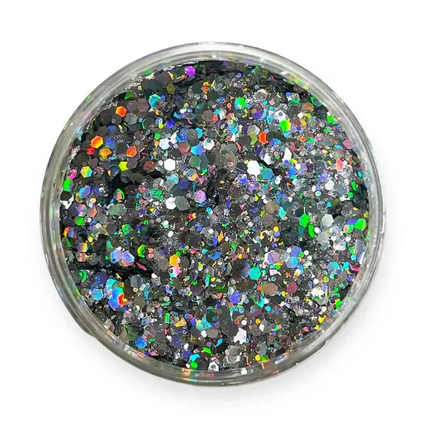 Glitzer-Füllflocken für Epoxidharz, silber