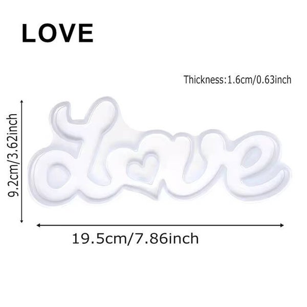 Silikonform Love