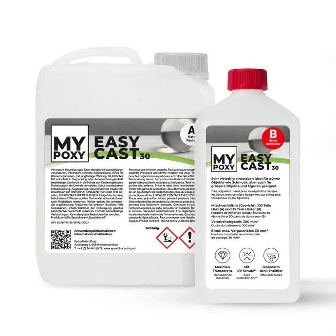 MYPOXY EasyCast 30 – von 1 mm bis 5 cm Vergusshöhe
