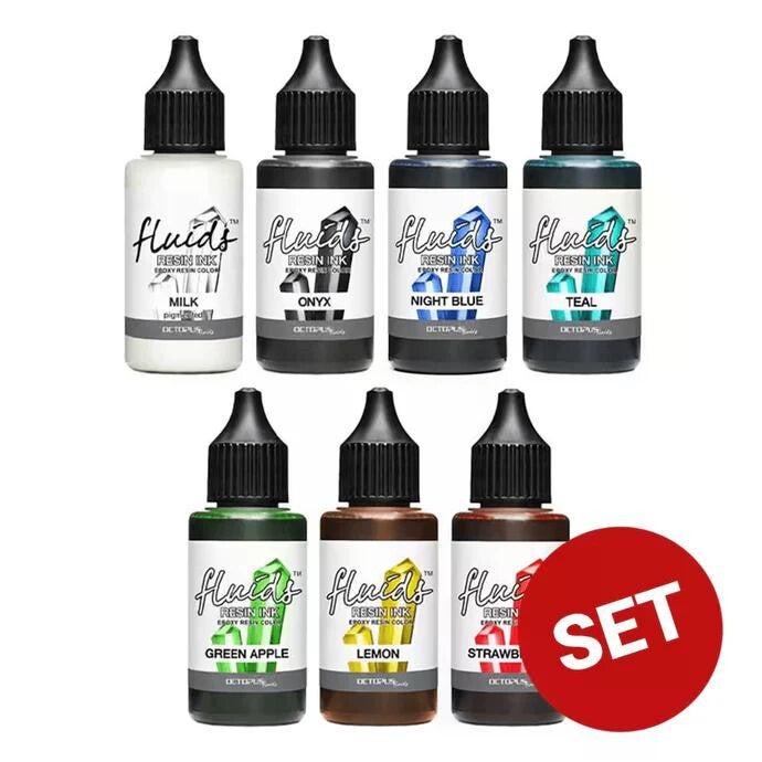 Transparente Alkoholfarben für Epoxidharz Set 30 ml