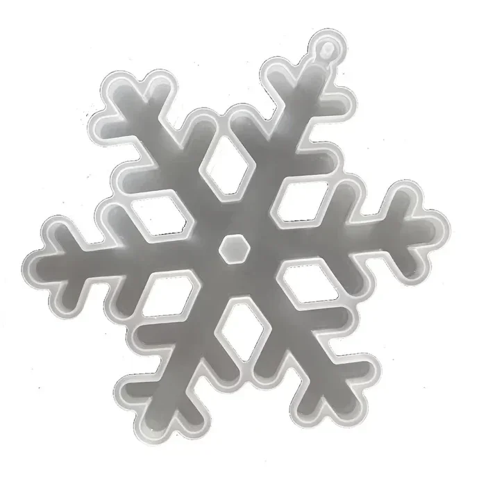 Silikonform Schneeflocke-Anhänger