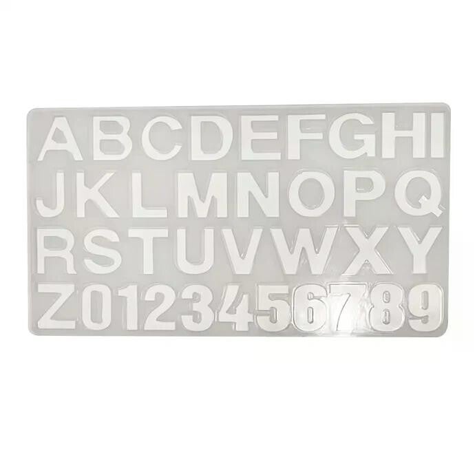Silikonform Buchstaben und Zahlen