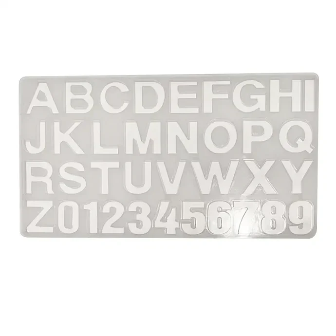 Silikonform Buchstaben und Zahlen