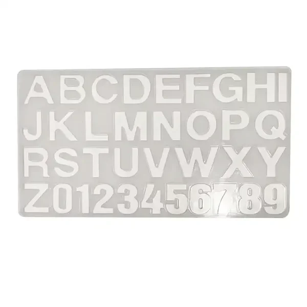 Silikonform Buchstaben und Zahlen