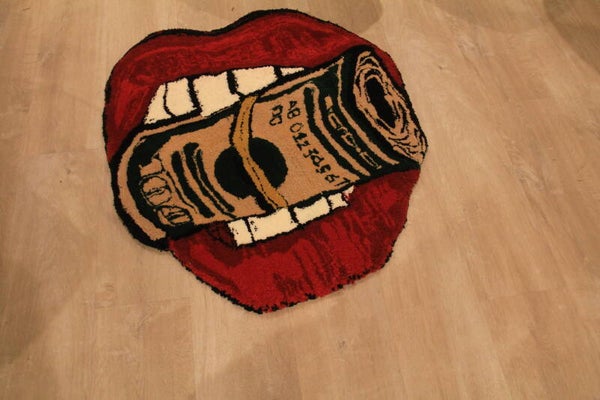 💋 Rug 3 (Lips with money)