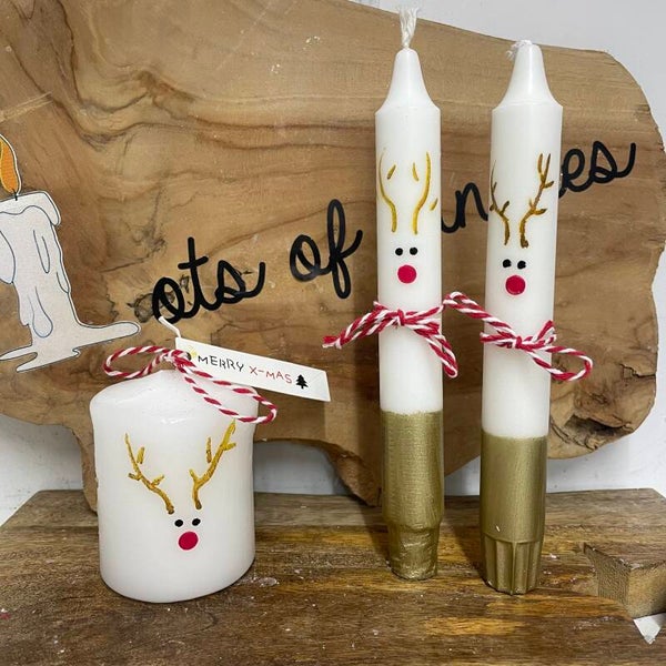 Rendier ( diner/stomp kaars)