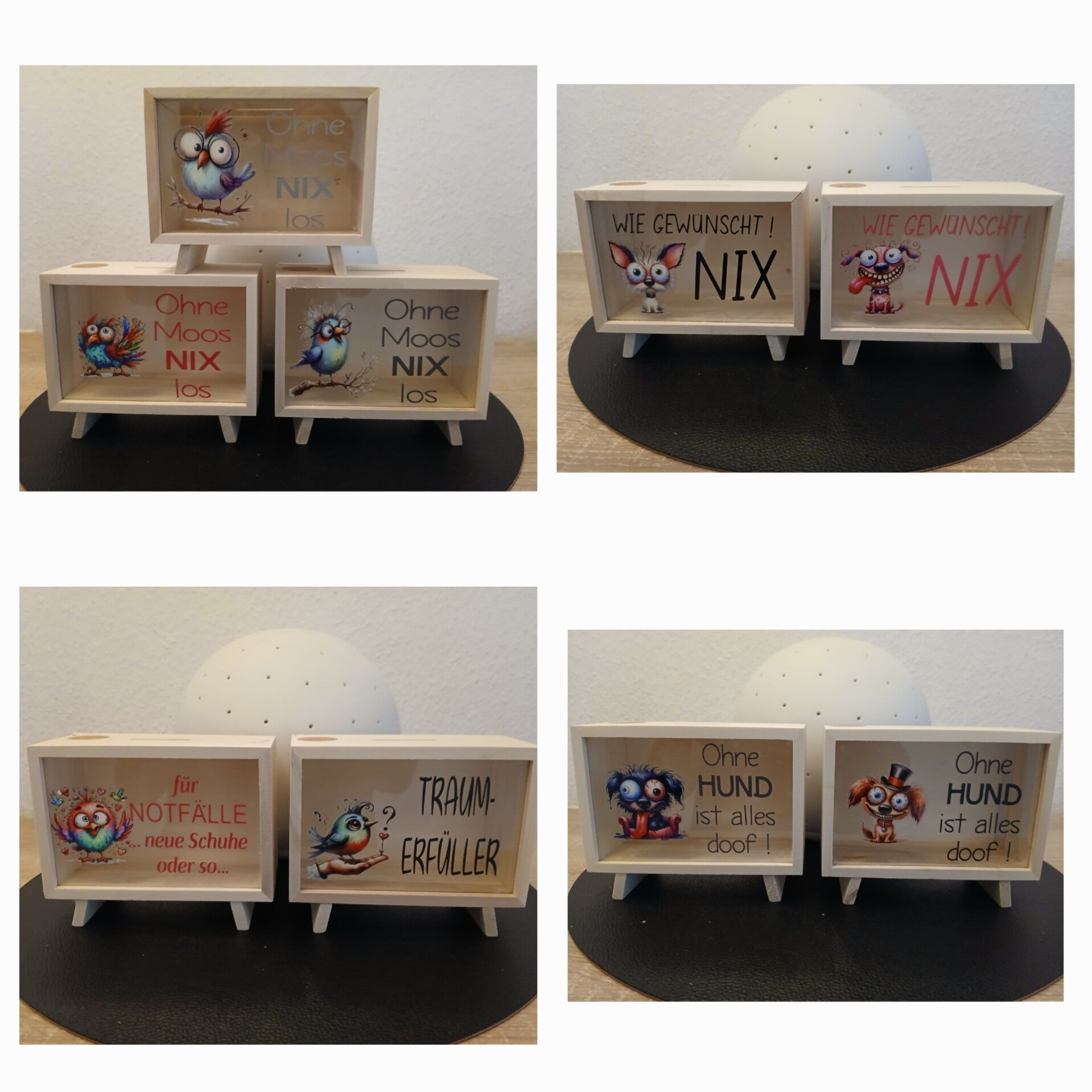 Tolle Spardose aus Holz