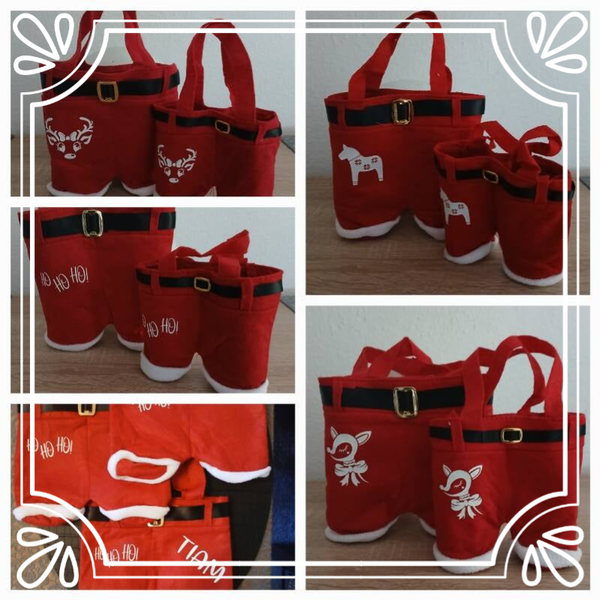 Süße Weihnachtsmann-Hosen zum Selbstfüllen