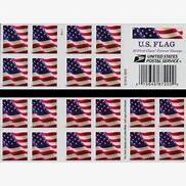 2 Booklets of 2017 Solid Flag Forever First Class Postage Stamps