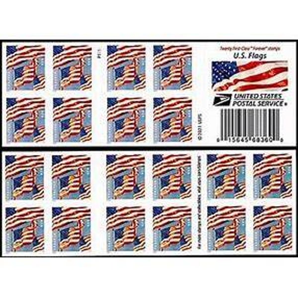 2022 USA Waving Flag 2 Forever Booklets Stamps