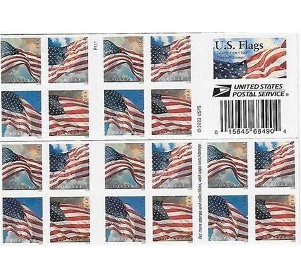 2024 US Flag 2 Booklets Postage First Class Forever Stamps