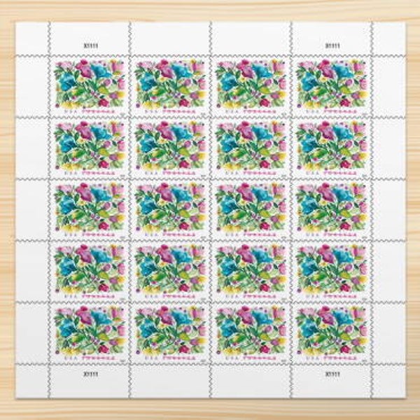 2024 Celebration Blooms Forever Postage Stamps