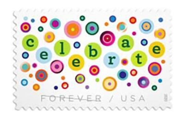 2021 Let's Celebrate (bubbles) Forever Stamps