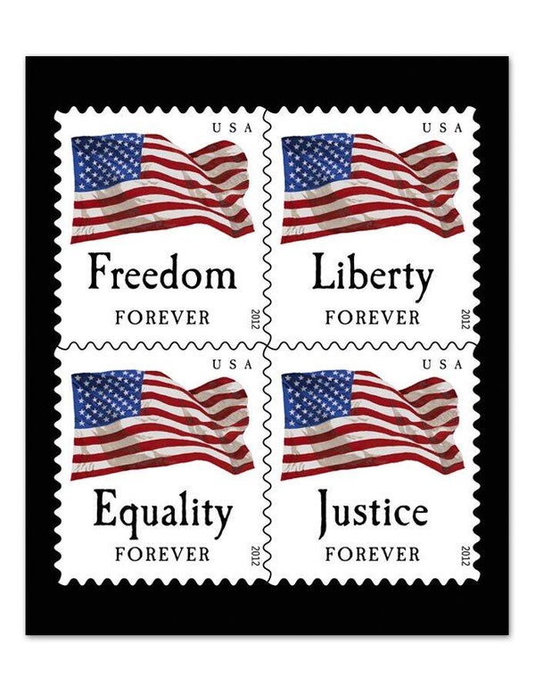 2012 Booklet of 20 Forever Postage First Class Stamps