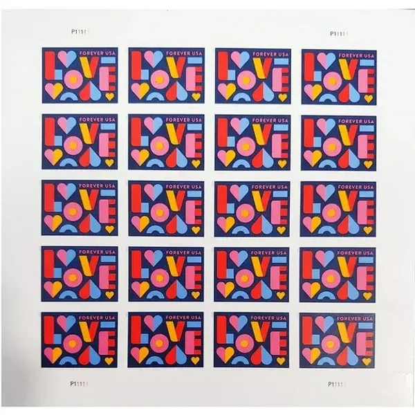 2021 Love Forever First Class Postage Stamps