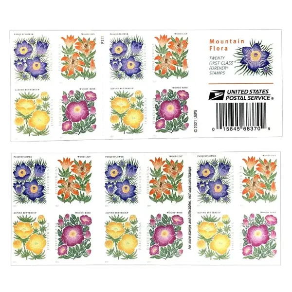 1 Booklet of 20 Mountain Flora Forever Stamps