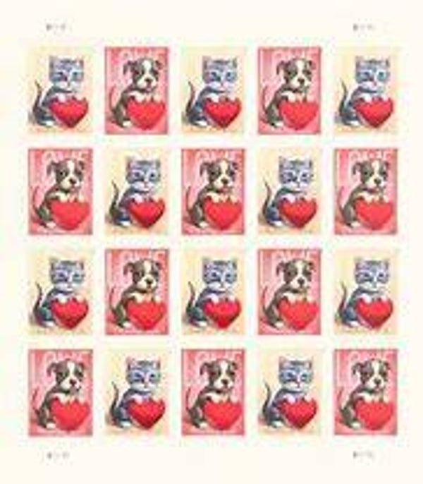 2023 Pup/Kitten Forever Postage Stamps
