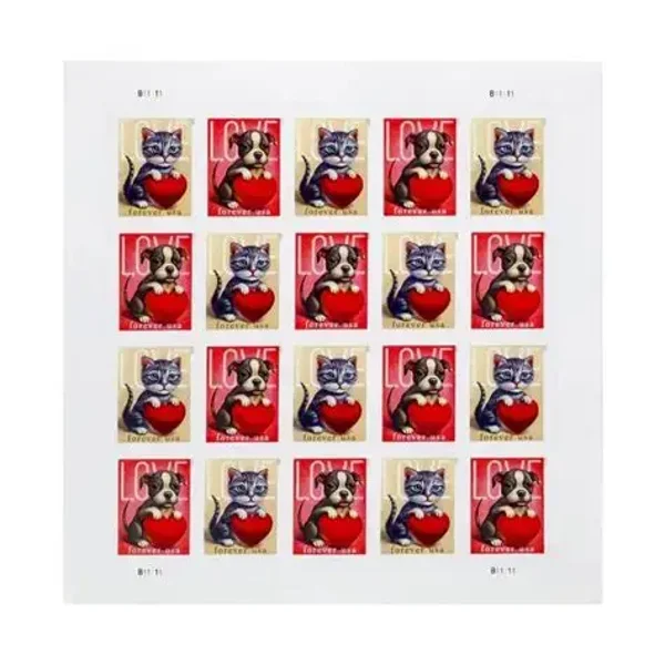 2023 Pup/Kitten Forever Postage Stamps