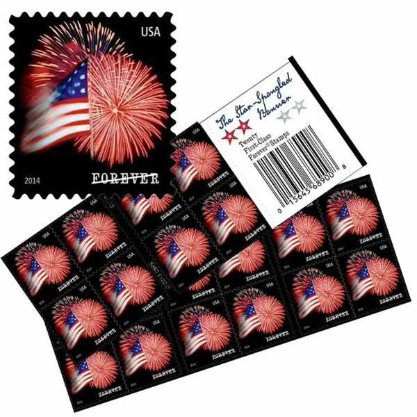 1 Book "The Star Spangled Banner" Forever Stamps