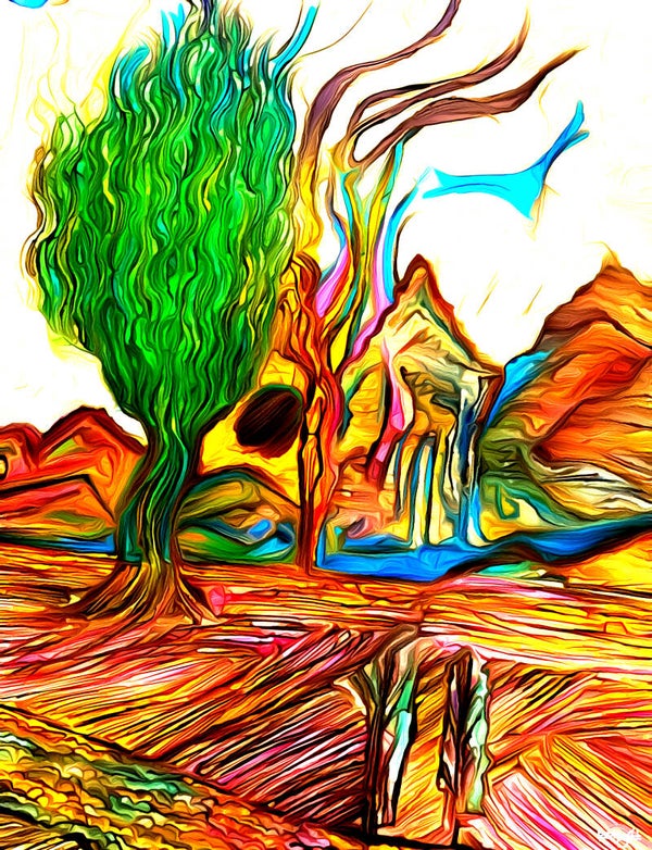 Mountain Hiking Sketch NEW