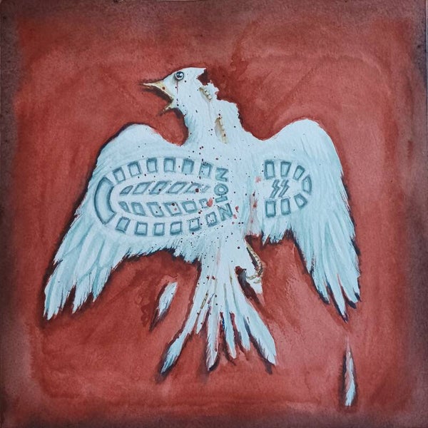 Peace in Gaza original watercolour painting by Dominic Murphy