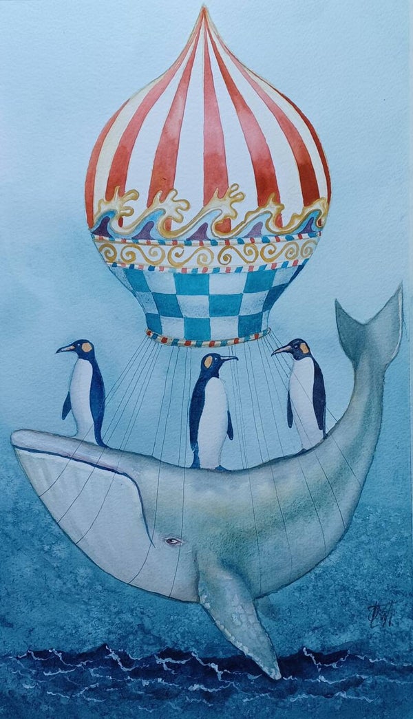 Three Kings Original Watercolour by Dominic Murphy
