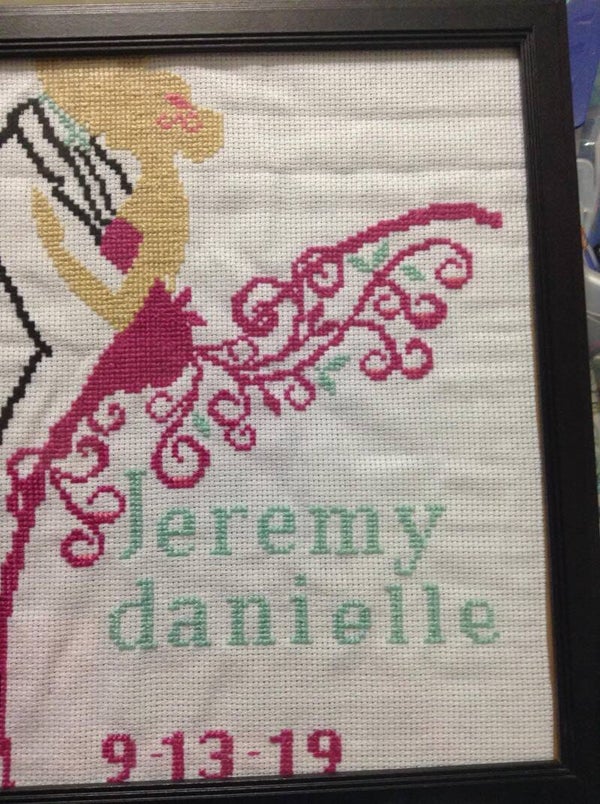Personalized cross-stitch pictures