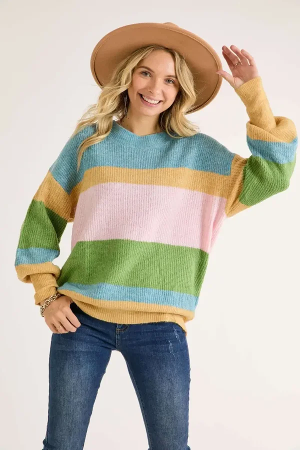 Stripe Pullover Sweater