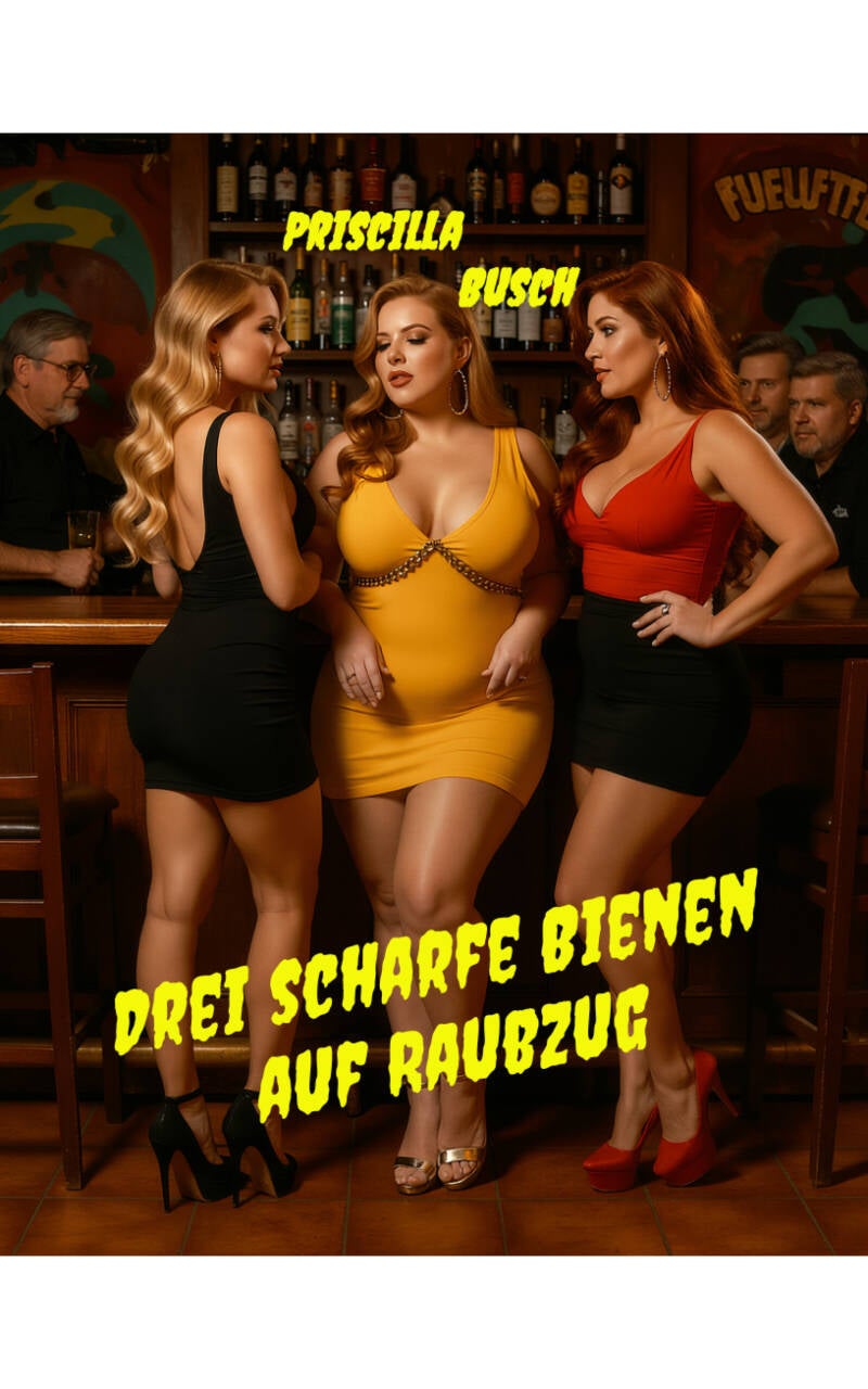 Drei scharfe Bienen auf Raubzug