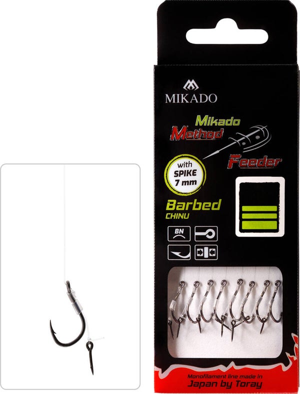 MIKADO - Feeder rig, nylon lijn weerhaak nr.14