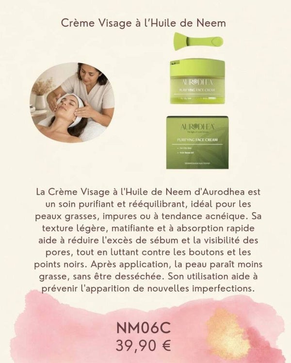 Crème visage a l'huile de neem