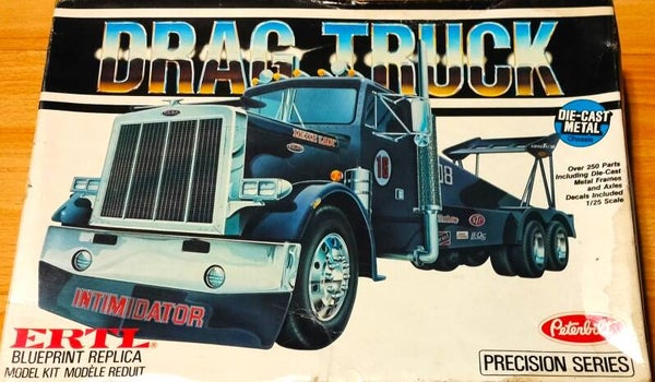 DRAG TRUCK 1/25 ERTL PETERBUILT INTIMIDATOR COMPLETE