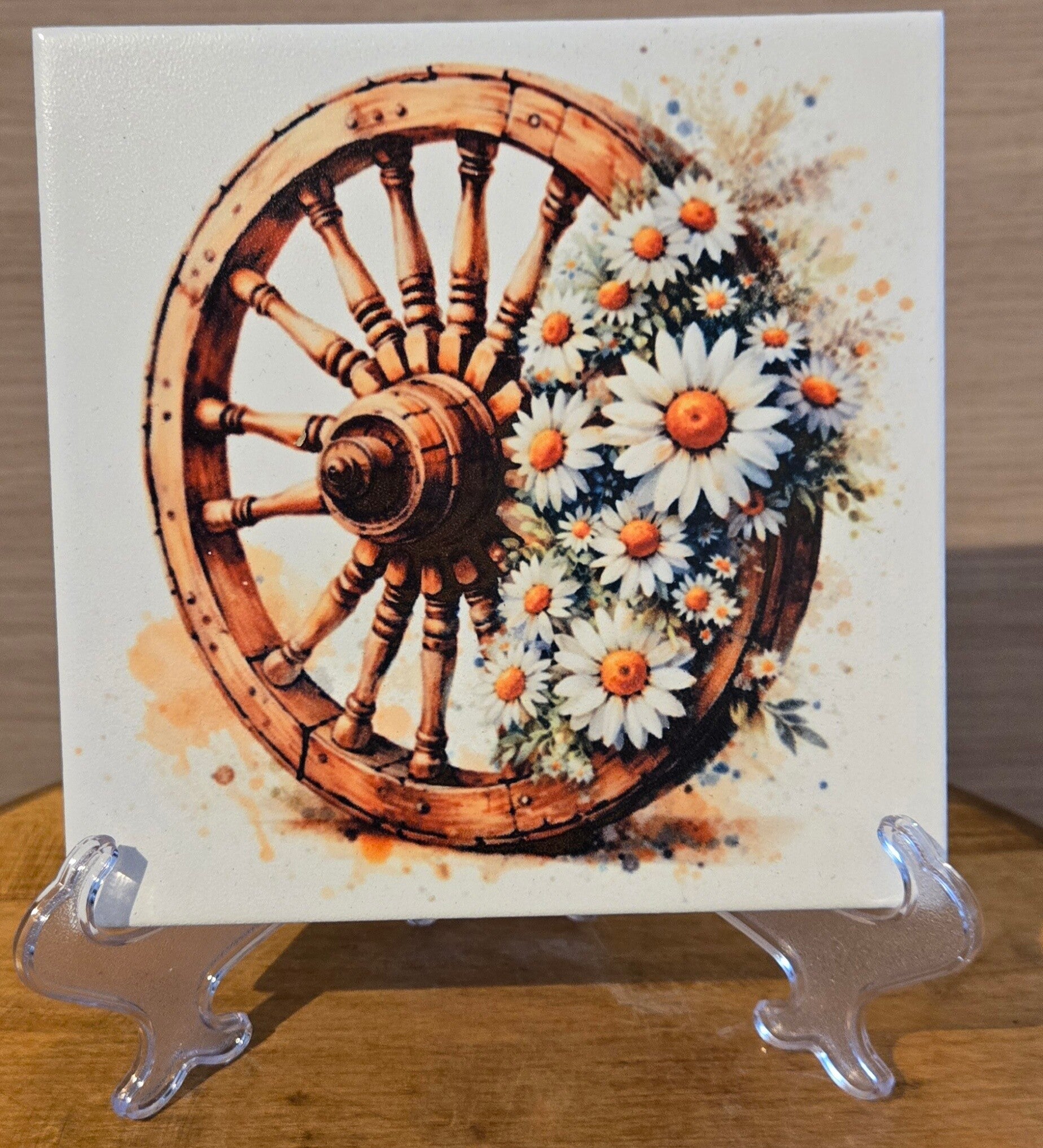 Roue fleurie