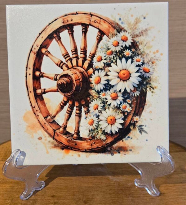 Roue fleurie